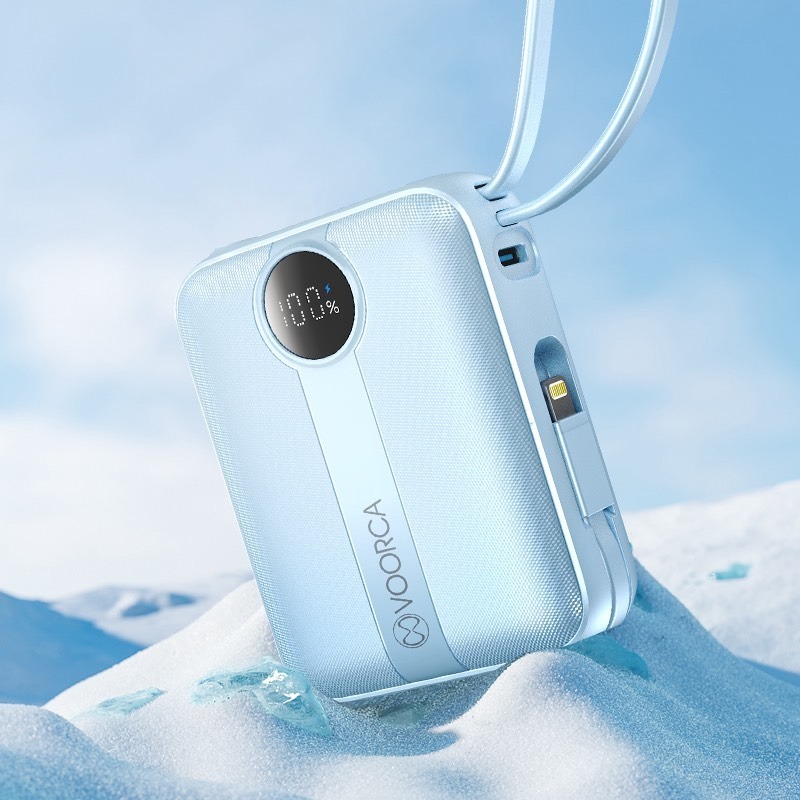 台灣出貨 可上機 WH/CCC標示 D916 迷你行動電源 10000mAh 自帶雙線 22.5W快充 數字顯示-細節圖5