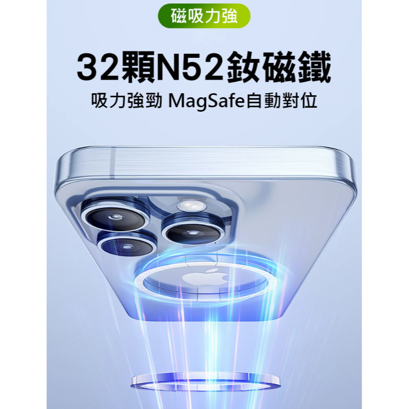 台灣現貨 最新Qi2.2 磁吸無線充電盤 MagSafe 30W 磁吸無線充電器 蘋果iPhone 16 17 磁力吸附-細節圖8