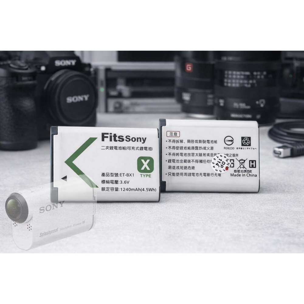 NP-BX1 電池充電器 適用 SONY HDR-AS200V AS200V 充電器 索尼 BX1 另有電池-細節圖2