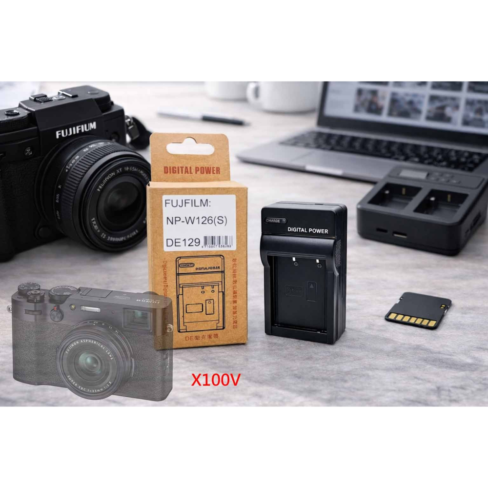 適用 富士 Fujifilm X100V 電池 NP-W126S W126S 副廠電池 另有充電器-細節圖2