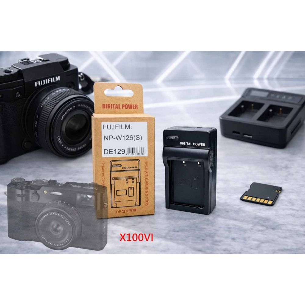 適用 富士 Fujifilm X100VI 電池 NP-W126S W126S 副廠電池 另有充電器-細節圖2