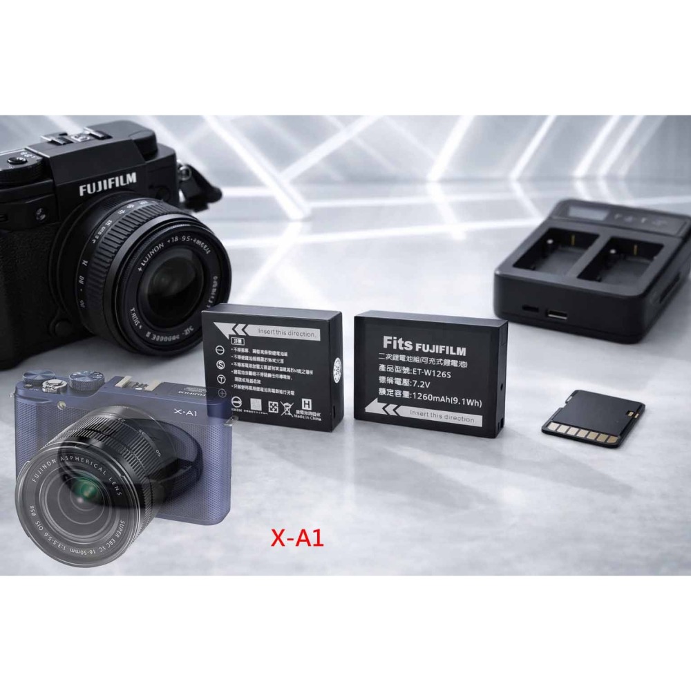 適用 富士 Fujifilm X-A1 XA1 充電器 NP-W126S W126S 副廠充電器 另有電池-細節圖2