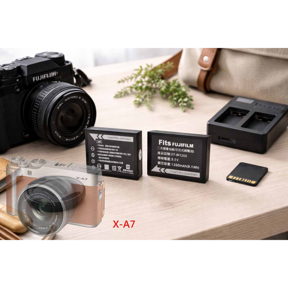 適用 富士 Fujifilm X-A7 XA7 充電器 NP-W126S W126S 副廠充電器 另有電池-細節圖2