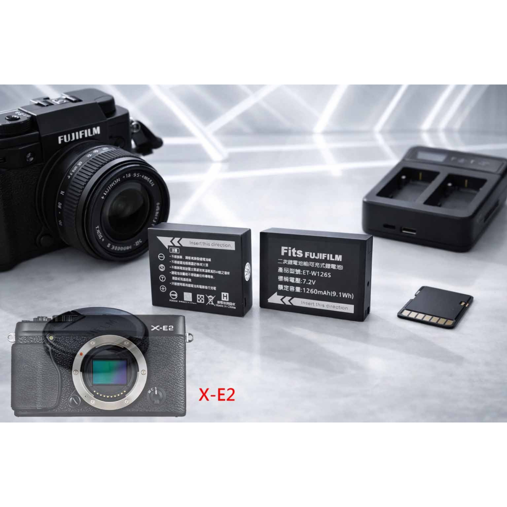 適用 富士 Fujifilm X-E2 XE2 充電器 NP-W126S W126S 副廠充電器 另有電池-細節圖2