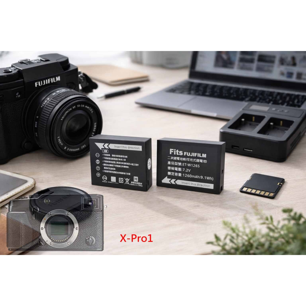 適用 富士 Fujifilm X-Pro1 XPro1 充電器 NP-W126S W126S 副廠充電器 另有電池-細節圖2