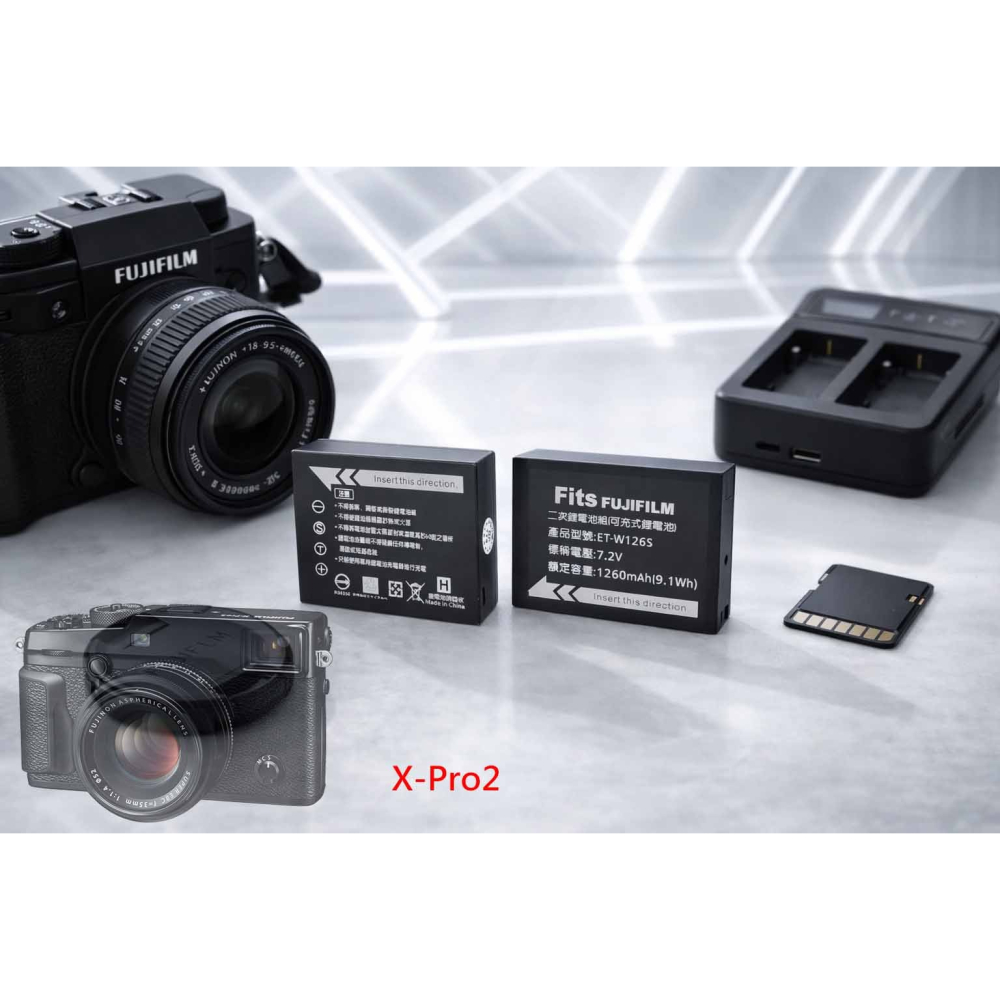 適用 富士 Fujifilm X-Pro2 XPro2 充電器 NP-W126S W126S 副廠充電器 另有電池-細節圖2