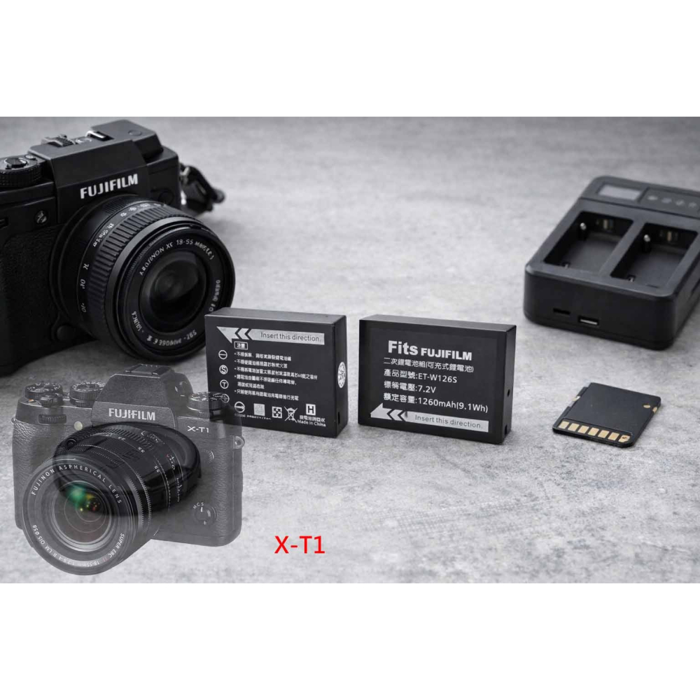 適用 富士 Fujifilm X-T1 XT1 充電器 NP-W126S W126S 副廠充電器 另有電池-細節圖2