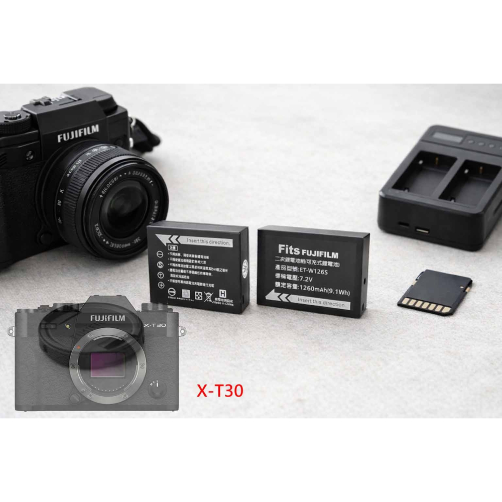 適用 富士 Fujifilm X-T30 XT30 充電器 NP-W126S W126S 副廠充電器 另有電池-細節圖2