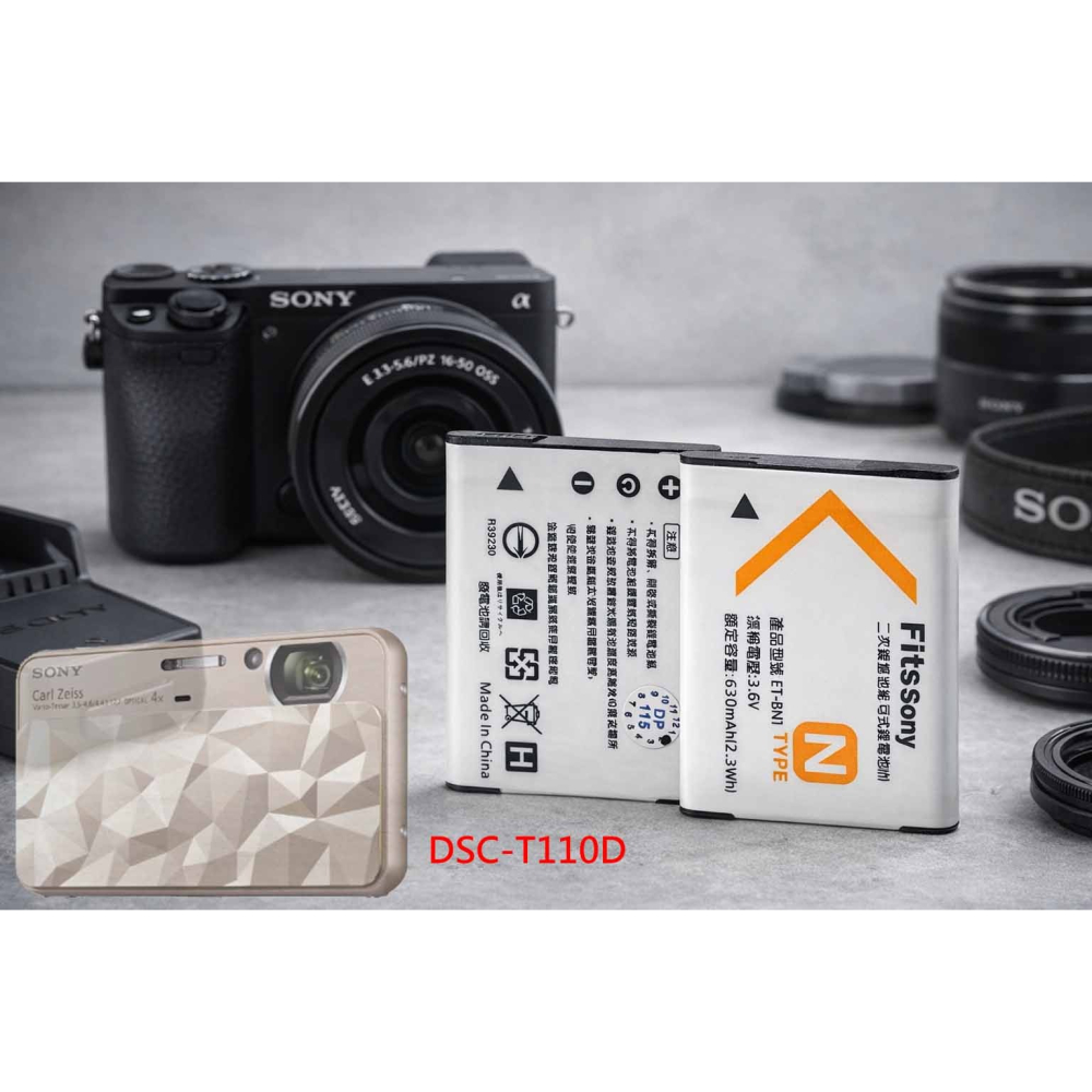 NP-BN1 充電器 適用 SONY 索尼 DSC-T110D T110D 相機電池充電器 BN1 副廠充電器 另有電池-細節圖2