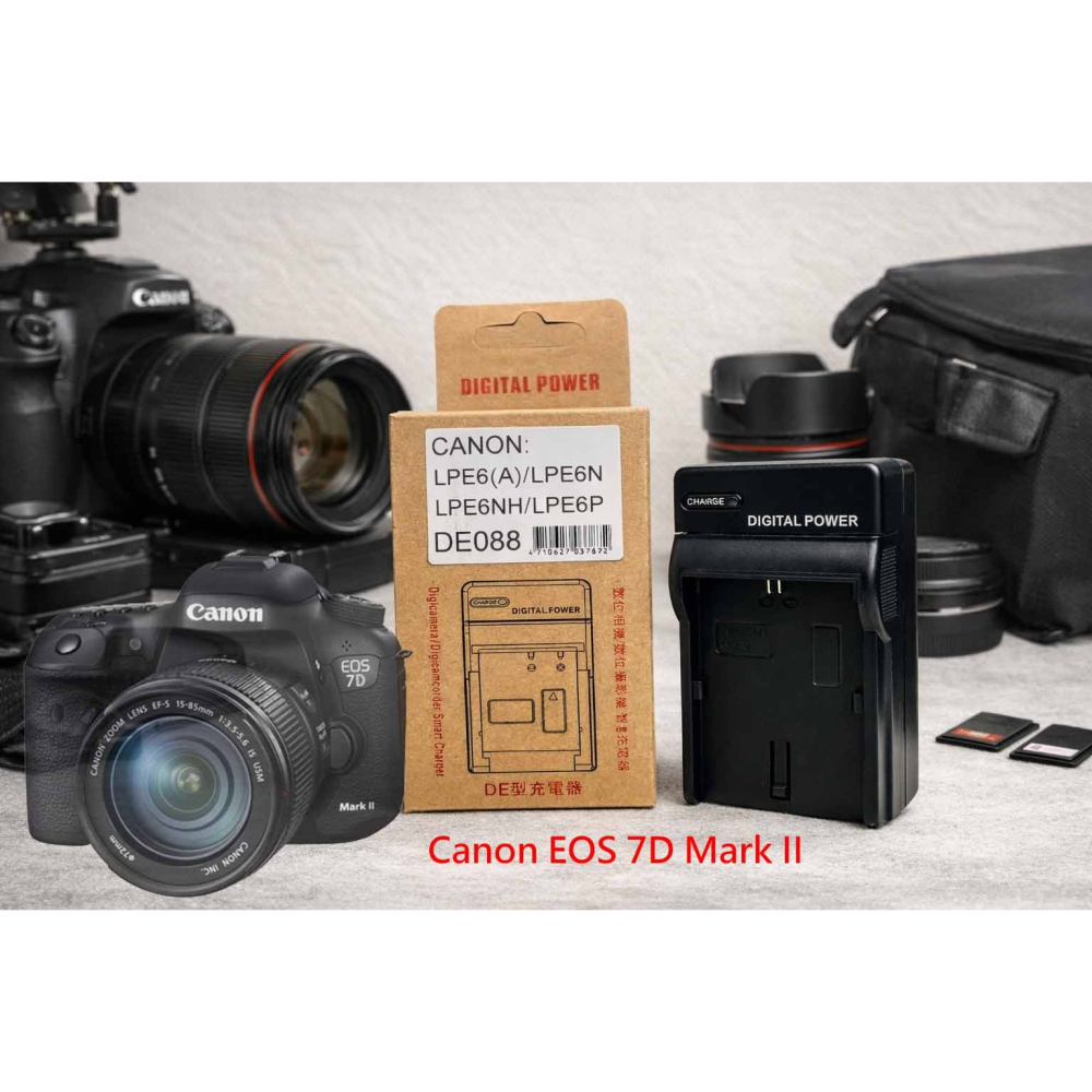 LP-E6 電池 適用 佳能 Canon EOS 7D Mark II 7D2 鋰電池 LPE6 副廠電池 另有充電器-細節圖2