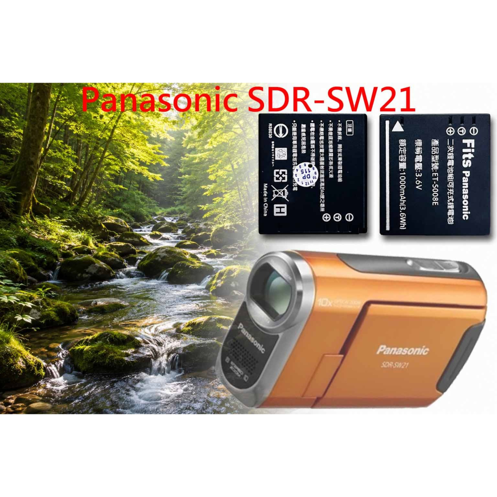 CGA-S008E 副場充電器 相容 國際 SDR-SW21 SW21 電池充電器 S008E 充電器 另有電池-細節圖2
