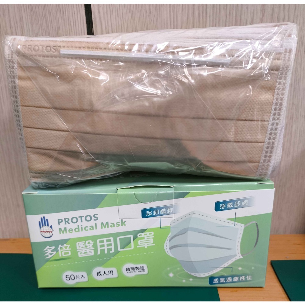 多倍 醫療平面成人口罩／PROTOS平面醫用口罩／成人醫療口罩／彩色成人醫療口罩【伊豆無塵室耗材】-規格圖3