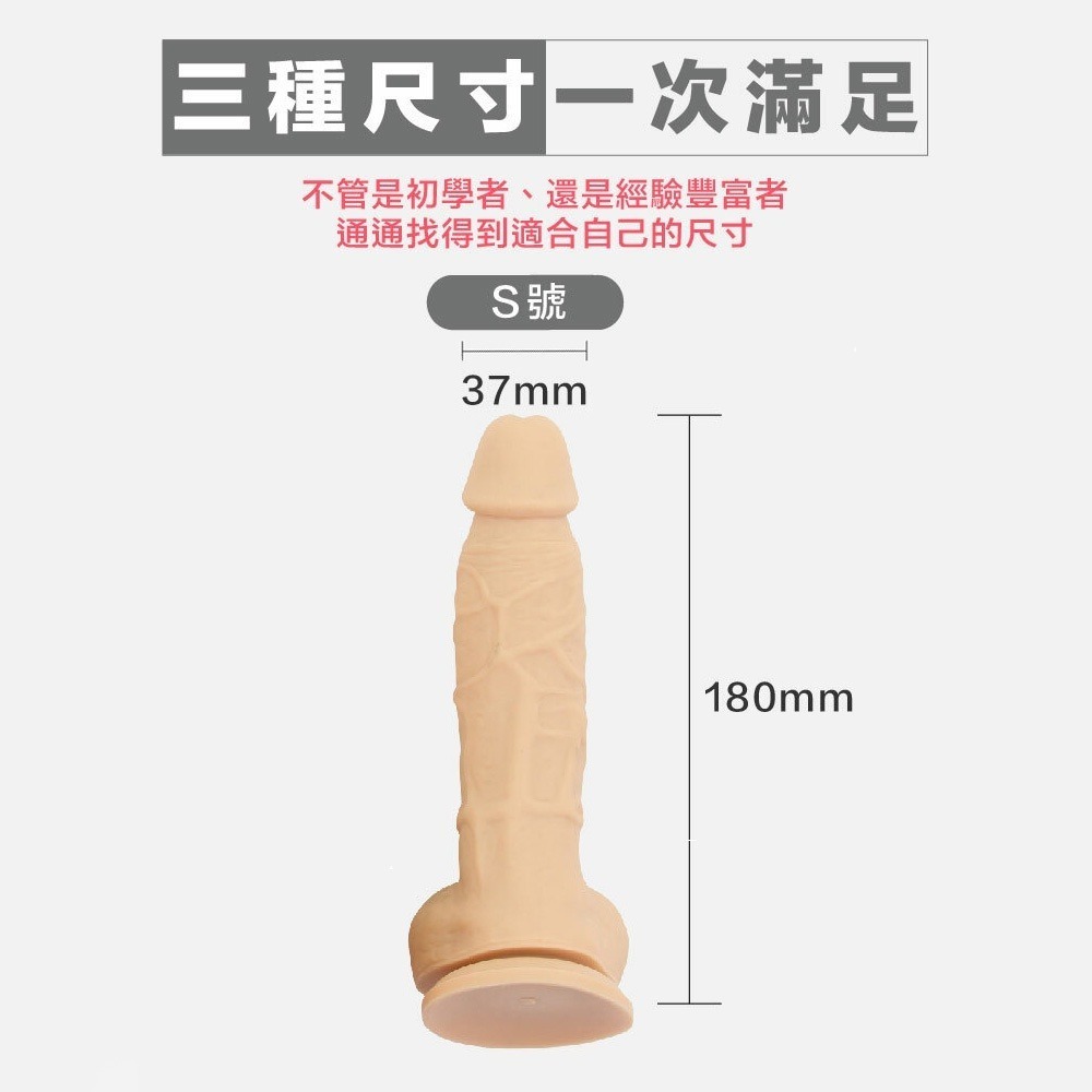 Roomfun 爆筋吸盤仿真陽具 安全矽膠SML三種尺寸 Dr.情趣 假屌老二按摩棒 女性自慰棒 成人情趣精品 情趣玩具-細節圖6