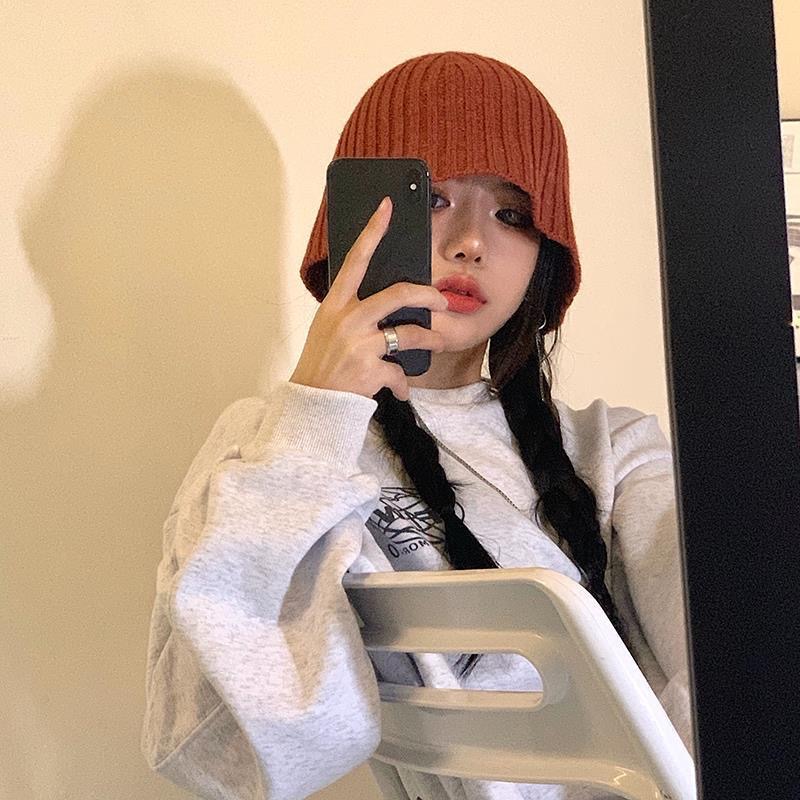 韓版針織漁夫帽-細節圖2