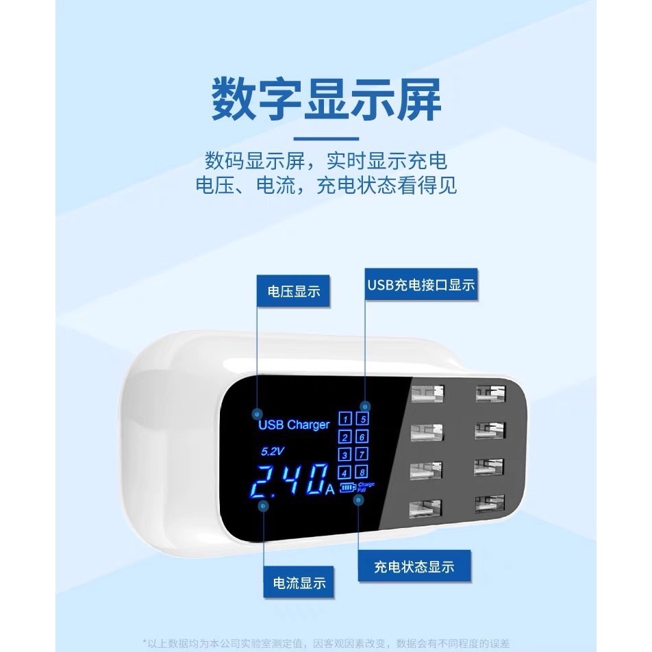 現貨 ^八孔USB充電器^-細節圖3