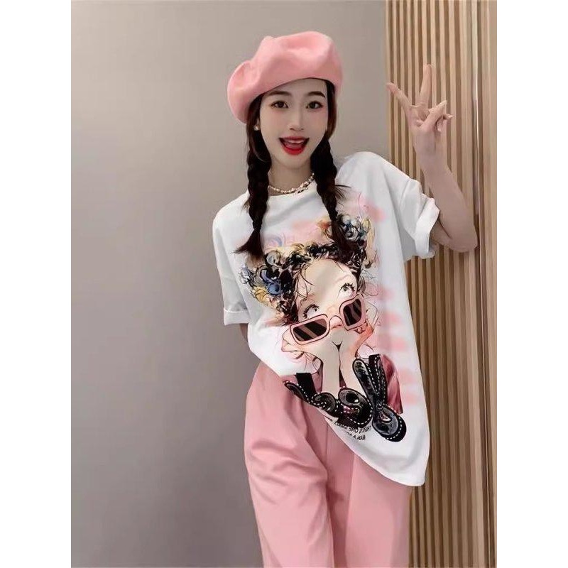 6/07收單^甜妹設計小眾短袖T^-細節圖2