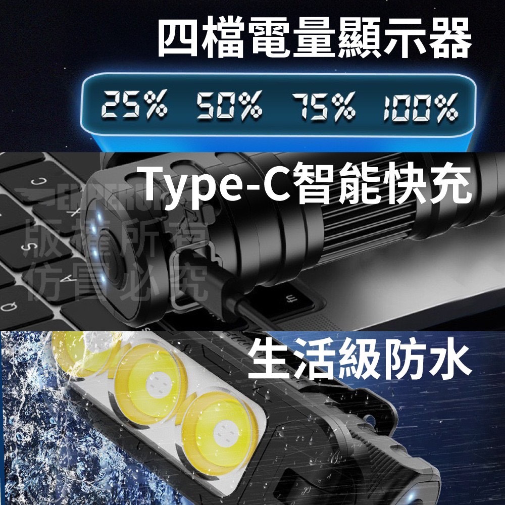 現貨 ^二合一手電筒頭燈^-細節圖4