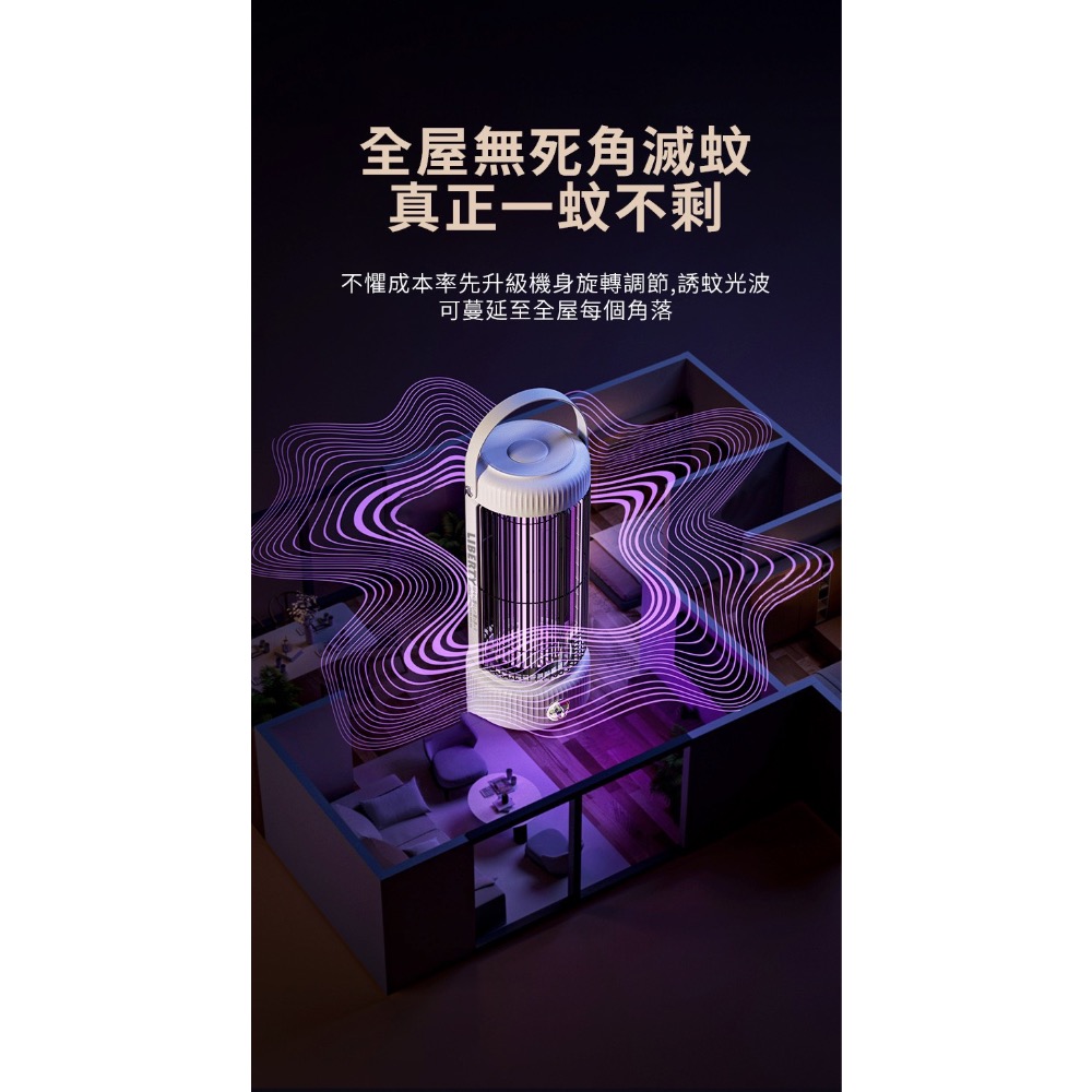 現貨 ^ 利百代充電式  LED誘蚊捕蚊燈^-細節圖4