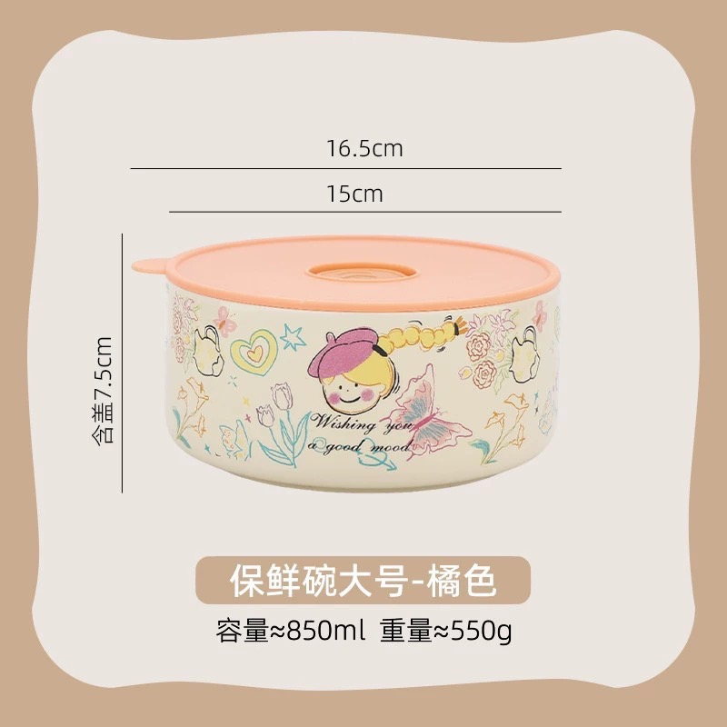 現貨 ^ 850ml密封陶瓷碗^-細節圖3