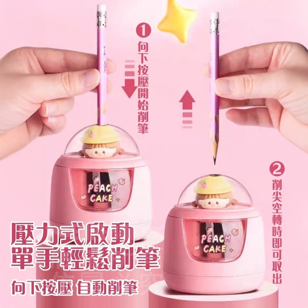 現貨 ^卡通電動削鉛筆機^-細節圖4