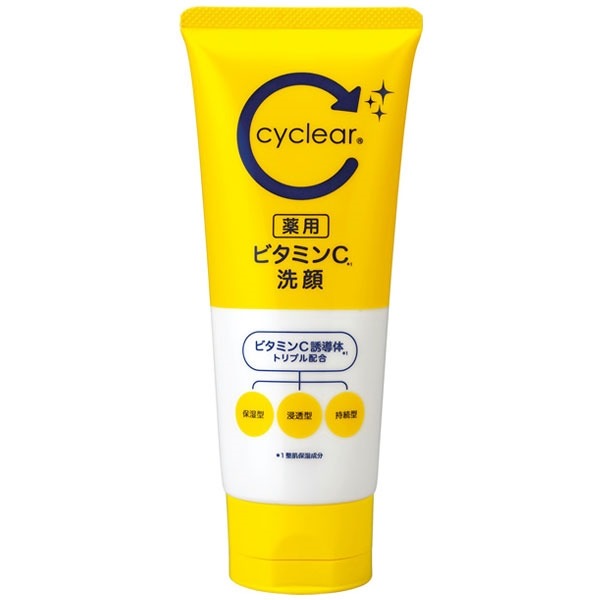 熊野油脂 Cyclear 維生素C酵素系列 酵素洗顏 洗卸雙效 滋潤保濕 洗面乳 潔面 卸妝〔大和御前〕-細節圖2
