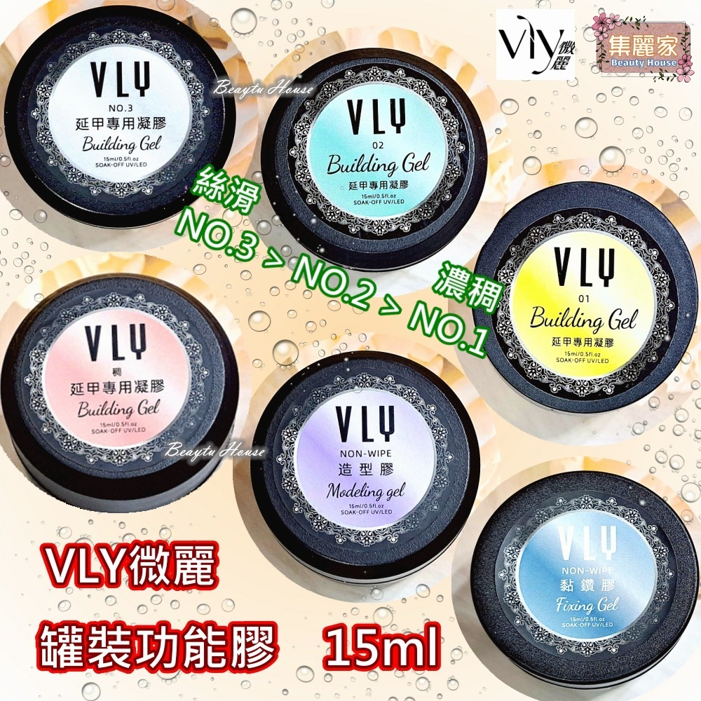 【集麗家】VLY [罐裝功能膠] 延甲專用凝膠 造型膠 黏鑽膠 延甲建構 立體造型 凝膠指甲 美甲膠 建構膠-細節圖3