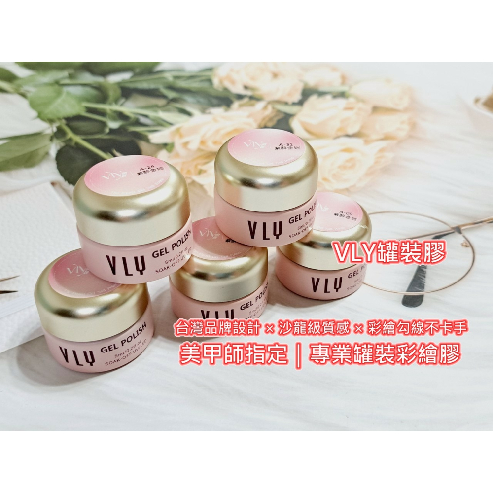 【集麗家】VLY罐裝彩繪膠 [知光貓眼] 16色 台灣品牌 色彩飽滿 沙龍級 美甲 工藝 上色 彩繪專業 美甲師推薦-細節圖3