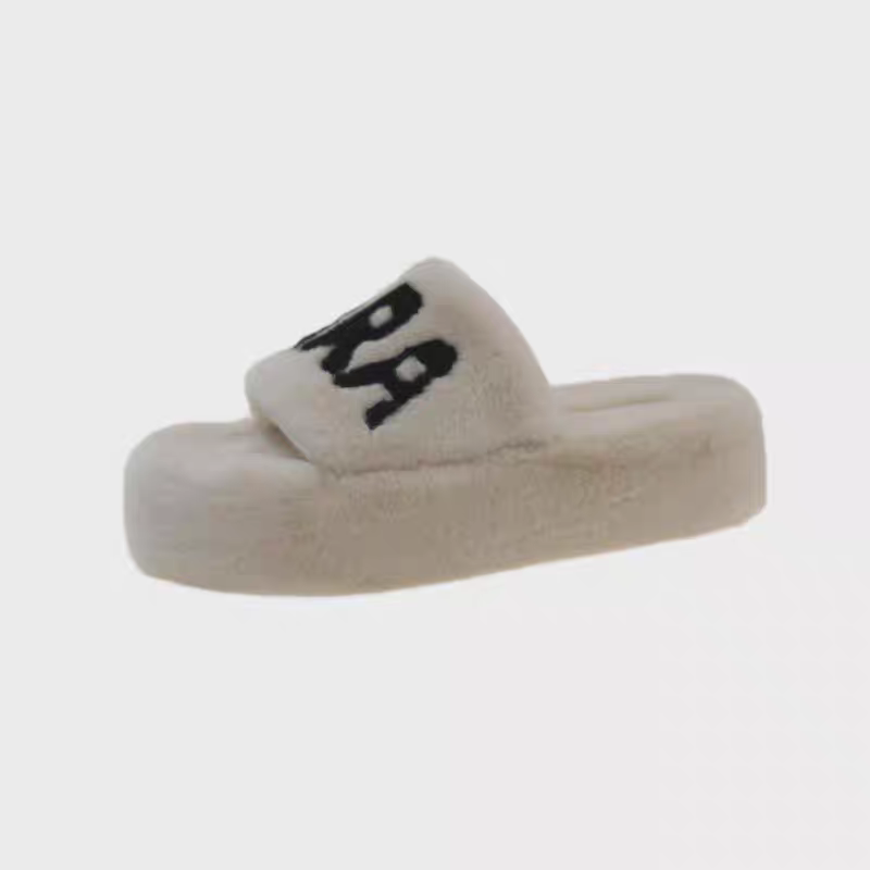 大尺碼36-42❤️毛毛拖鞋 毛毛拖 毛毛鞋 毛絨拖鞋 毛茸茸拖鞋 厚底拖鞋 居家拖鞋 一字絨毛 防寒拖鞋 女鞋9424-規格圖8