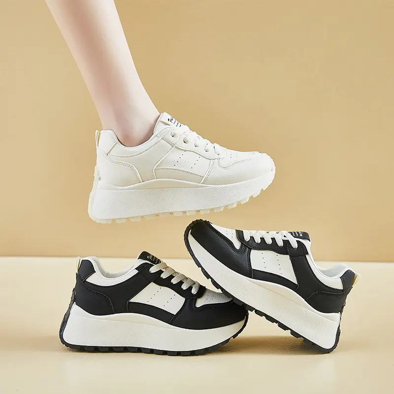 韓版人氣爆款 厚底老爹鞋 厚底休閒鞋韓版ins流線型後厚底休閒鞋 休閒鞋 韓版 阿甘鞋 增高慢跑鞋 XFK855-細節圖2