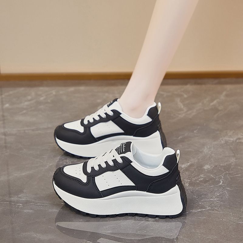 韓版人氣爆款 厚底老爹鞋 厚底休閒鞋韓版ins流線型後厚底休閒鞋 休閒鞋 韓版 阿甘鞋 增高慢跑鞋 XFK855-細節圖3