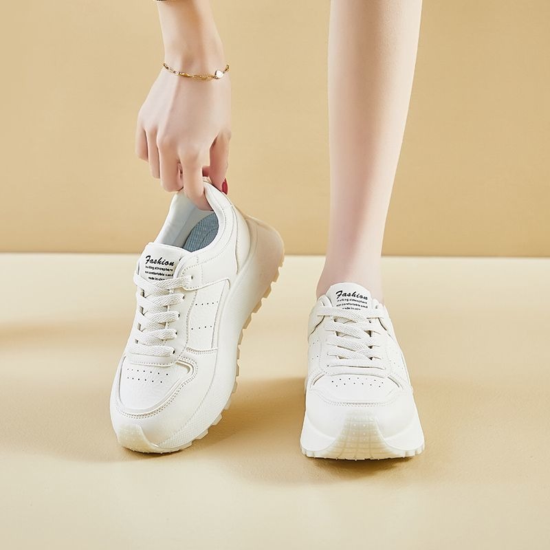 韓版人氣爆款 厚底老爹鞋 厚底休閒鞋韓版ins流線型後厚底休閒鞋 休閒鞋 韓版 阿甘鞋 增高慢跑鞋 XFK855-細節圖7