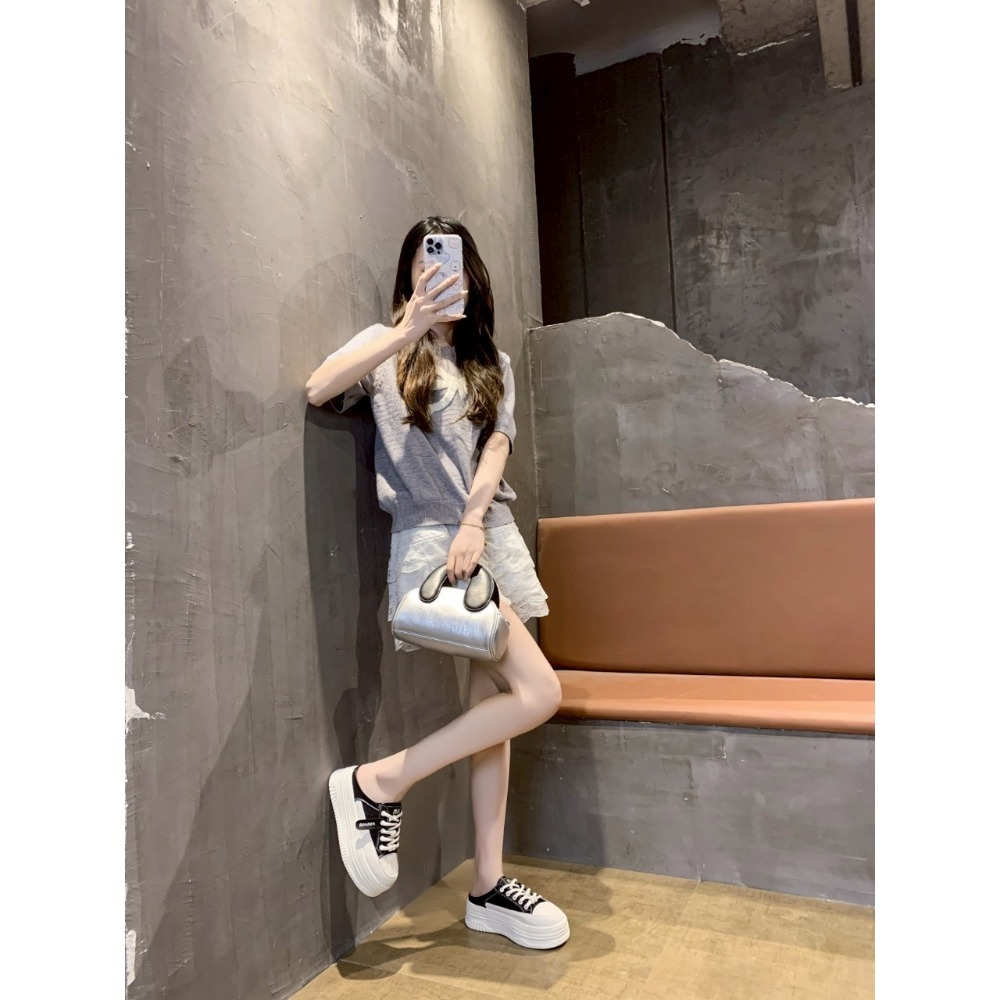 厚底懶人鞋 女帆布拖鞋 Y2K風 增高百搭鞋 韓系鬆糕鞋 夏季潮流 穿搭神器 好走不咬腳 學生愛款 5212-細節圖8