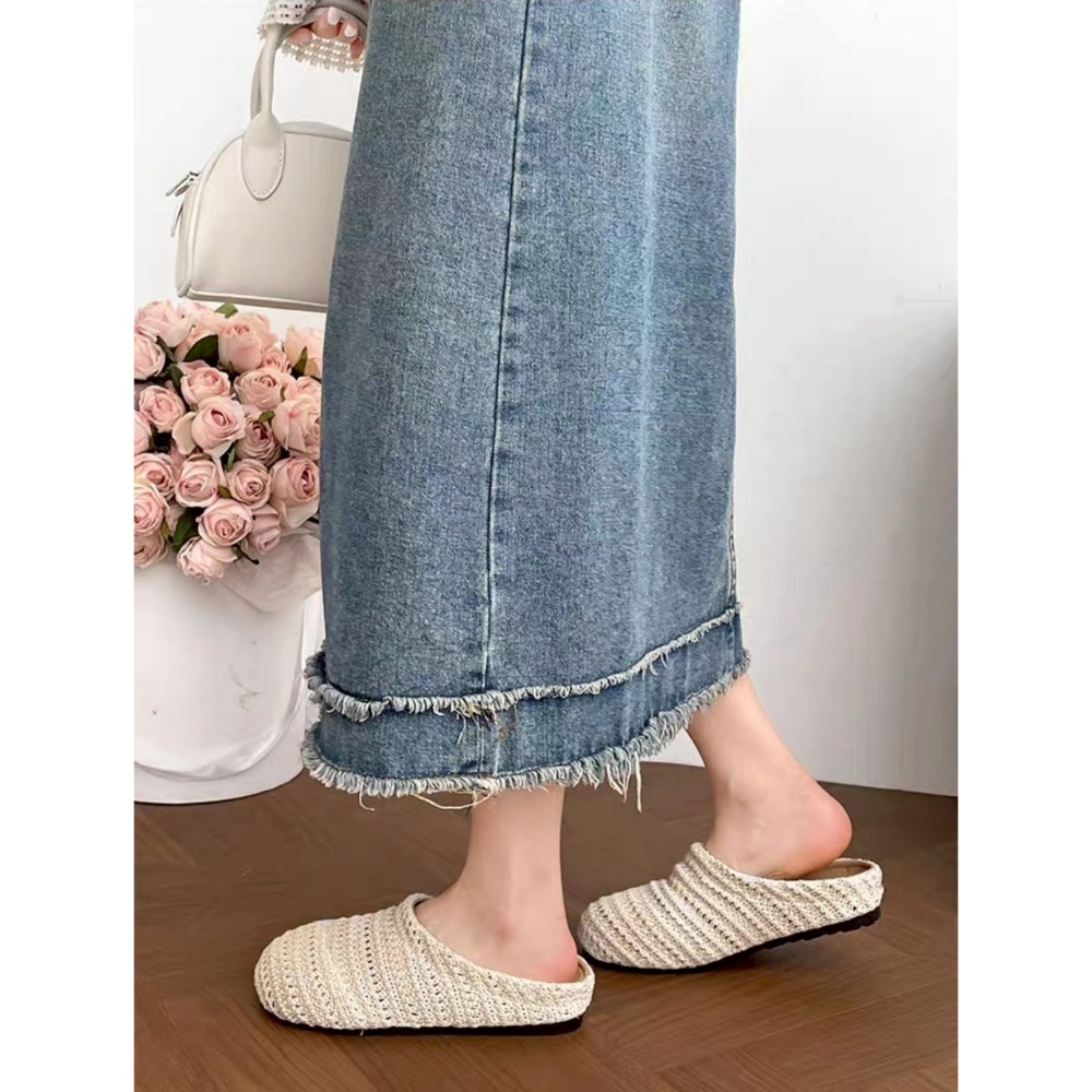 編織懶人鞋 透氣平底鞋 編織便鞋 休閒懶人鞋 文青手工鞋 夏日涼爽鞋 棉麻風鞋 百搭舒適鞋 編織拖鞋風 麻編鞋G9704-細節圖8