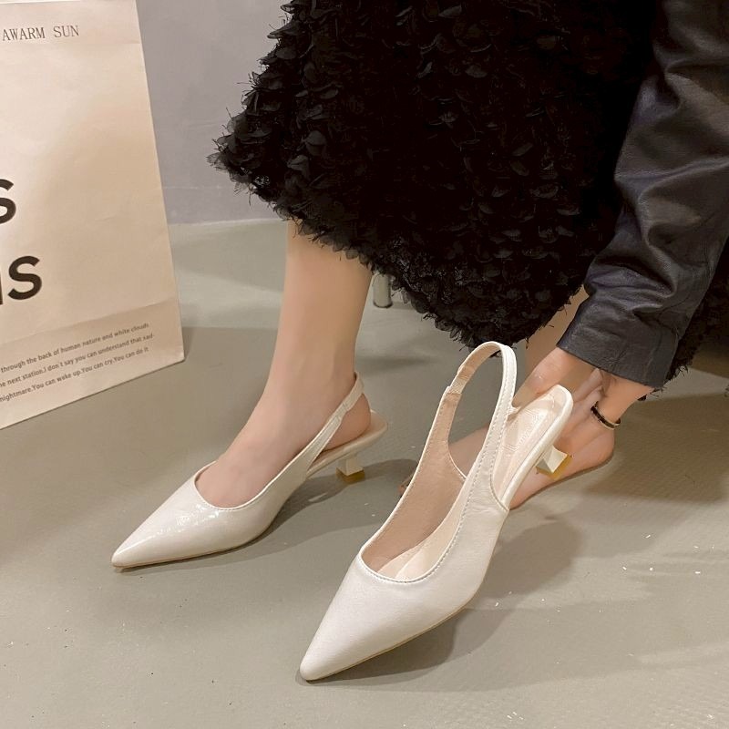 大尺碼 高跟鞋 尖頭鞋 細帶鞋 百搭 通勤鞋 氣質鞋 新娘鞋 上班鞋 顯瘦鞋 低跟鞋 包鞋 涼鞋 婚鞋 女神鞋 2086-細節圖6