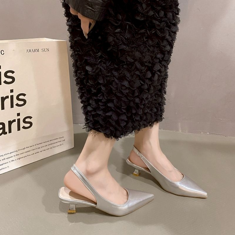 大尺碼 高跟鞋 尖頭鞋 細帶鞋 百搭 通勤鞋 氣質鞋 新娘鞋 上班鞋 顯瘦鞋 低跟鞋 包鞋 涼鞋 婚鞋 女神鞋 2086-細節圖9