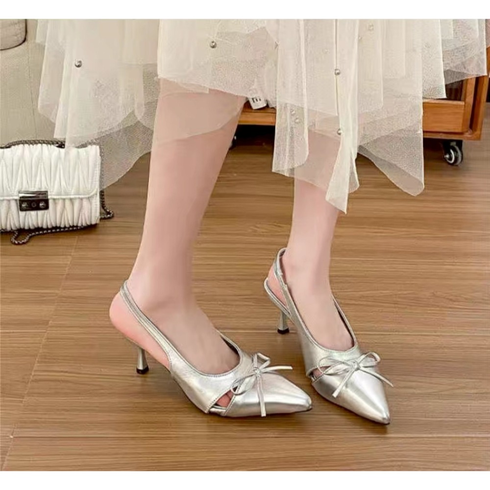 尖頭鞋 綁帶鞋 高跟鞋 後空鞋 婚鞋 約會鞋 性感鞋 女鞋 通勤鞋 小香風 甜美鞋 氣質鞋 百搭鞋 優雅鞋 G2468-細節圖10