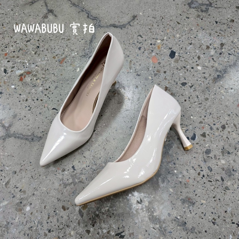 尖頭高跟鞋 上班鞋 約會鞋 氣質鞋 正式鞋 小香風 中跟鞋 黑白鞋 皮革鞋 百搭高跟鞋 女鞋 通勤鞋 低調時尚 7502-規格圖10