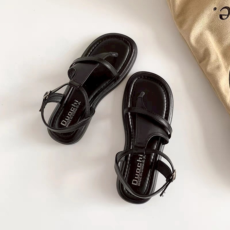 現貨百搭夾腳涼鞋 女神款氣質平底鞋 不痛好走夾腳 夏季必備穿搭推薦 韓系簡約防滑涼鞋 G9222-規格圖8