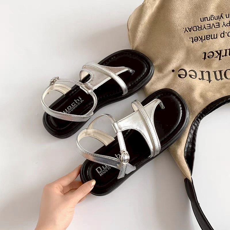 現貨百搭夾腳涼鞋 女神款氣質平底鞋 不痛好走夾腳 夏季必備穿搭推薦 韓系簡約防滑涼鞋 G9222-規格圖8