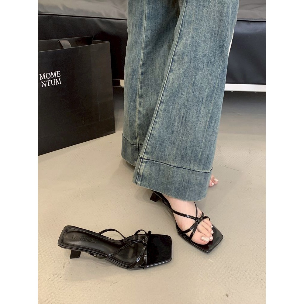 高跟涼鞋 細帶涼鞋 金屬跟鞋 設計感女鞋 氣質女鞋 通勤高跟鞋 約會鞋 百搭高跟 夏季女鞋 顯腿長高跟鞋 G9135-細節圖4