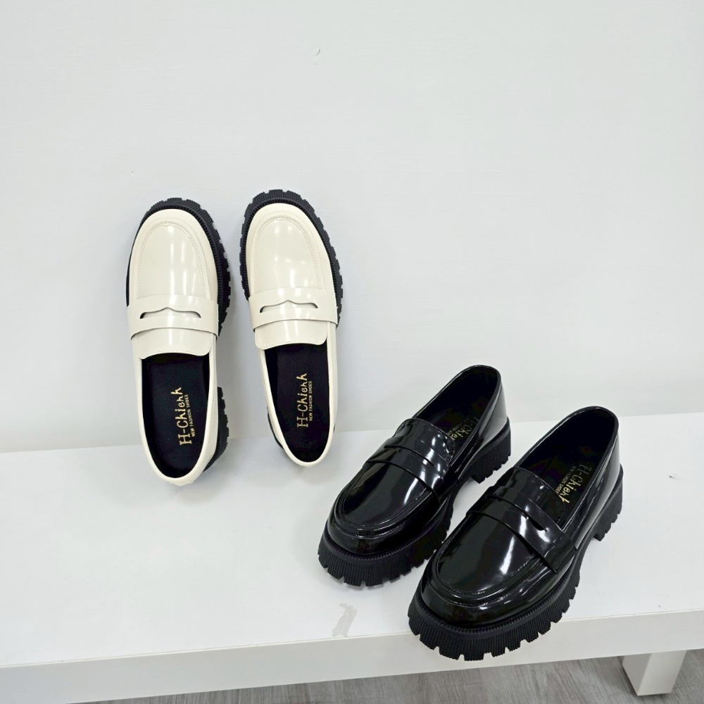 台灣製樂福鞋 女生皮鞋 厚底樂福鞋 學院風樂福鞋 防滑鞋 女鞋推薦 小皮鞋 女生黑皮鞋 增高樂福鞋 懶人皮鞋 3900-細節圖3