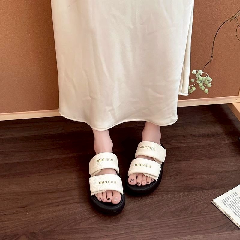 雙帶拖鞋 厚底拖鞋 女生拖鞋 軟底拖鞋 百搭涼鞋 韓系拖鞋 休閒拖鞋 防滑拖鞋 學生拖鞋 女生平底鞋 可愛拖鞋 6373-細節圖2