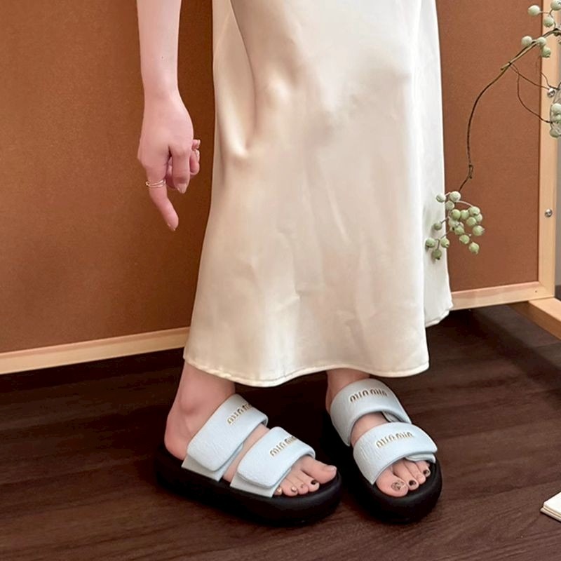 雙帶拖鞋 厚底拖鞋 女生拖鞋 軟底拖鞋 百搭涼鞋 韓系拖鞋 休閒拖鞋 防滑拖鞋 學生拖鞋 女生平底鞋 可愛拖鞋 6373-細節圖4