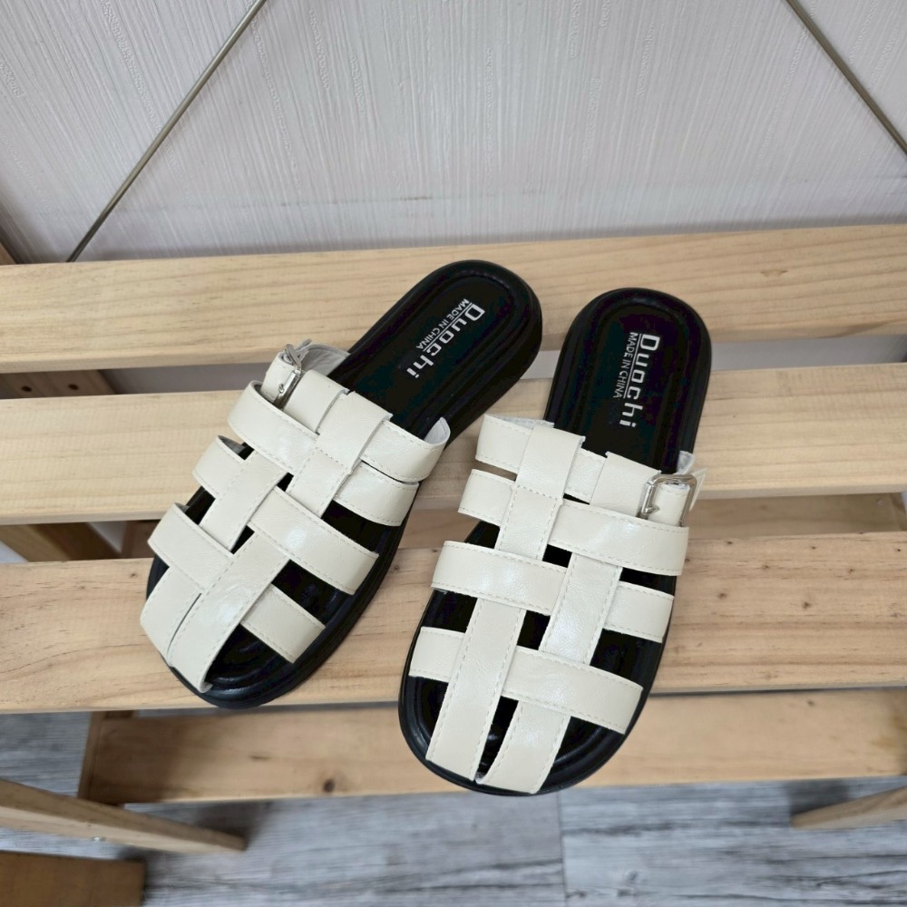 羅馬拖鞋 編織涼鞋 女拖鞋 涼拖鞋 穆勒鞋 寬帶拖鞋 百搭拖鞋 黑色拖鞋 白色拖鞋 厚底拖鞋 軟底拖鞋 G1196-規格圖9