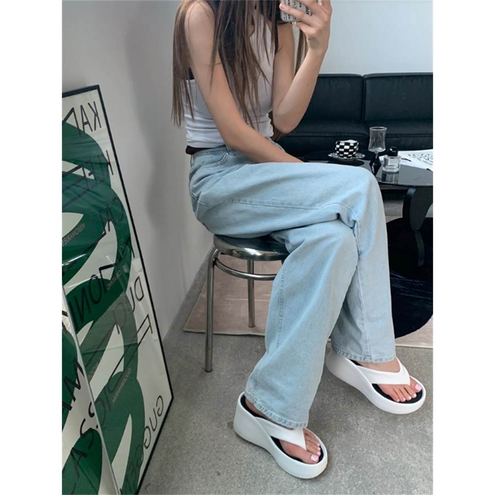 防水拖鞋 厚底拖鞋 夾腳拖鞋 女拖鞋 涼拖鞋 一體成型拖鞋 增高拖鞋 顯瘦拖鞋 黑色拖鞋 白色拖鞋 沙灘拖鞋-細節圖8