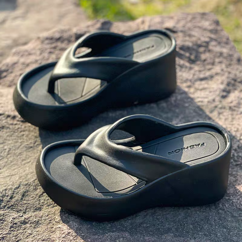 防水拖鞋 厚底拖鞋 夾腳拖鞋 女拖鞋 涼拖鞋 一體成型拖鞋 增高拖鞋 顯瘦拖鞋 黑色拖鞋 白色拖鞋 沙灘拖鞋-規格圖9