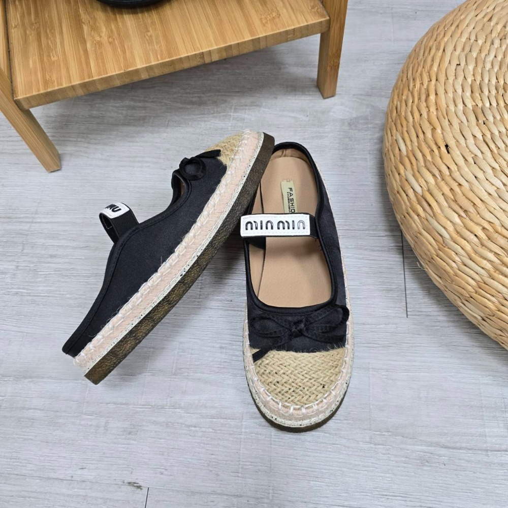 草編鞋 麻編鞋 編織 平底鞋 厚底草編鞋 透氣編織鞋 蝴蝶結女鞋 夏日度假鞋 淑女平底鞋 百搭包頭鞋 5698-規格圖10