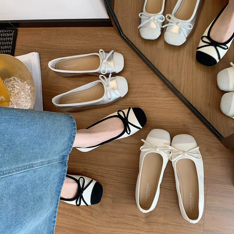 蝴蝶結娃娃鞋 軟底防滑 豆豆鞋 百搭休閒鞋 圓頭平底鞋 可折疊鞋 通勤鞋 走路鞋 工作鞋 舒適女鞋 208-細節圖2