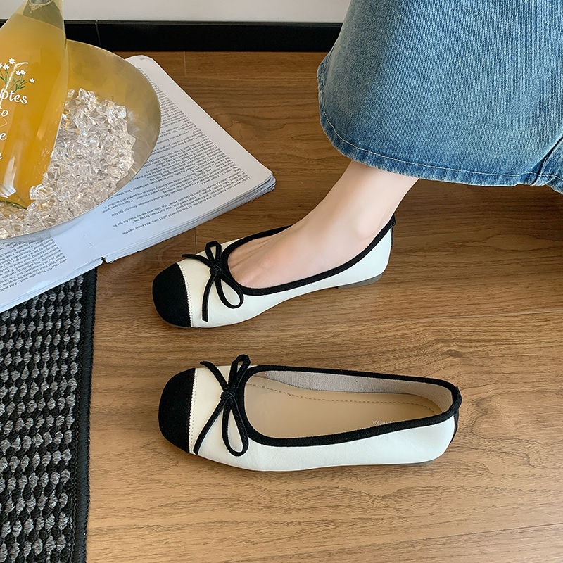 蝴蝶結娃娃鞋 軟底防滑 豆豆鞋 百搭休閒鞋 圓頭平底鞋 可折疊鞋 通勤鞋 走路鞋 工作鞋 舒適女鞋 208-細節圖5