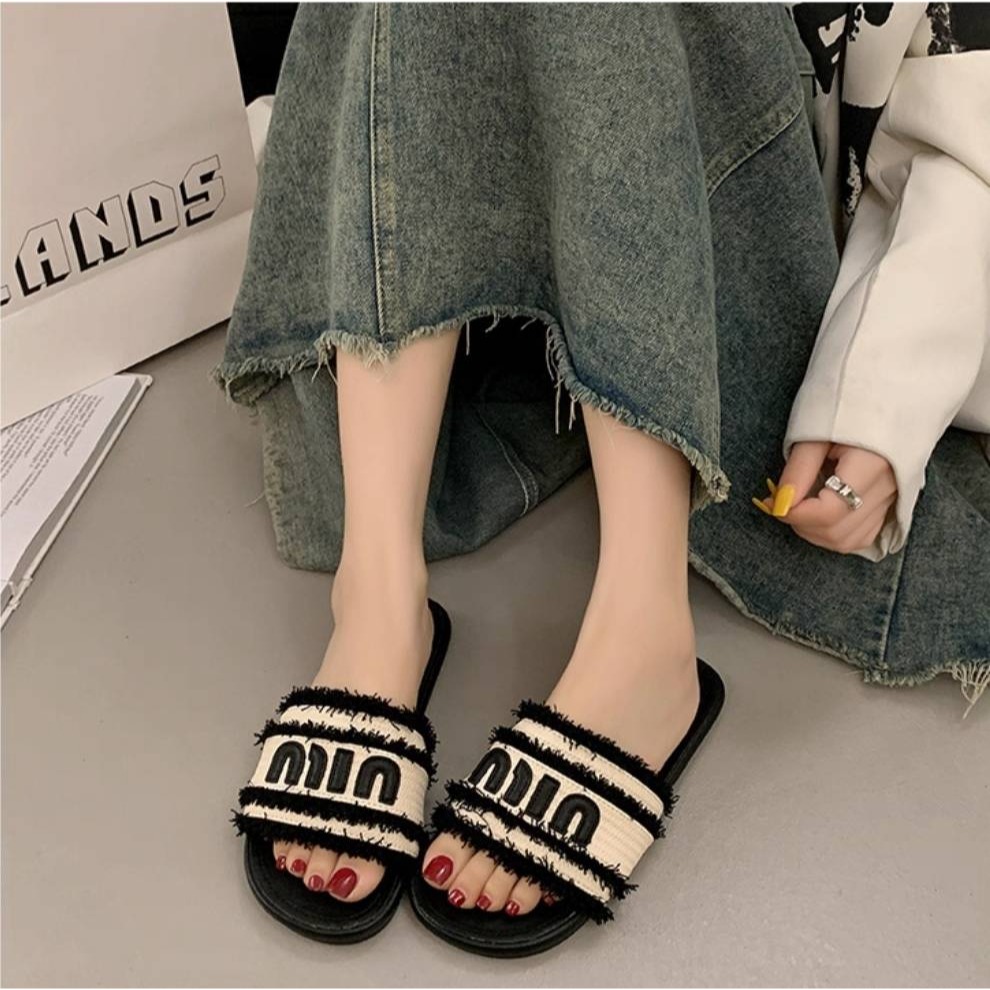 厚底涼鞋 一字拖鞋 編織拖鞋 防滑拖鞋 休閒拖鞋 女生涼拖鞋 軟底拖鞋 室外拖鞋 百搭拖鞋 度假涼鞋 H-11-細節圖2